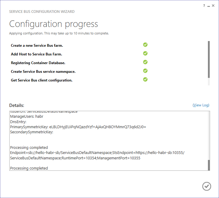 Настраиваем свою комнатную Service Bus for Windows Server - 40