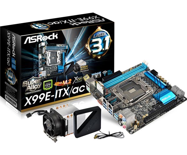На плате ASRock X99E-ITX/ac находится процессорное гнездо LGA2011-3