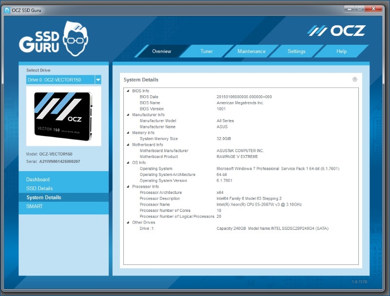 SSD Guru — новая утилита от OCZ для мониторинга и настройки твердотельных накопителей - 6 SSD Guru — новая утилита от OCZ для мониторинга и настройки твердотельных накопителей - 6