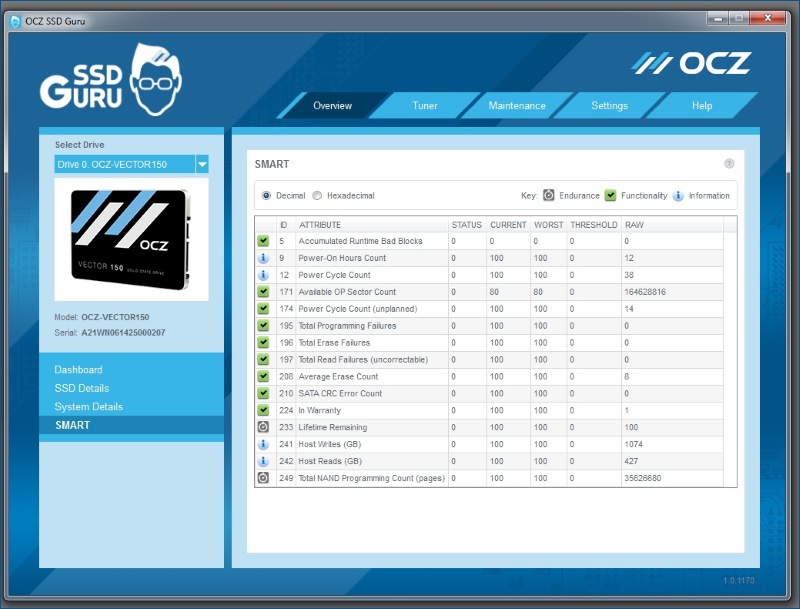 SSD Guru — новая утилита от OCZ для мониторинга и настройки твердотельных накопителей - 7