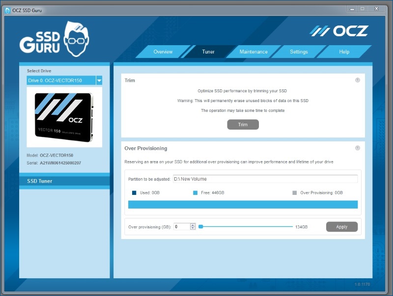 SSD Guru — новая утилита от OCZ для мониторинга и настройки твердотельных накопителей - 8 SSD Guru — новая утилита от OCZ для мониторинга и настройки твердотельных накопителей - 8