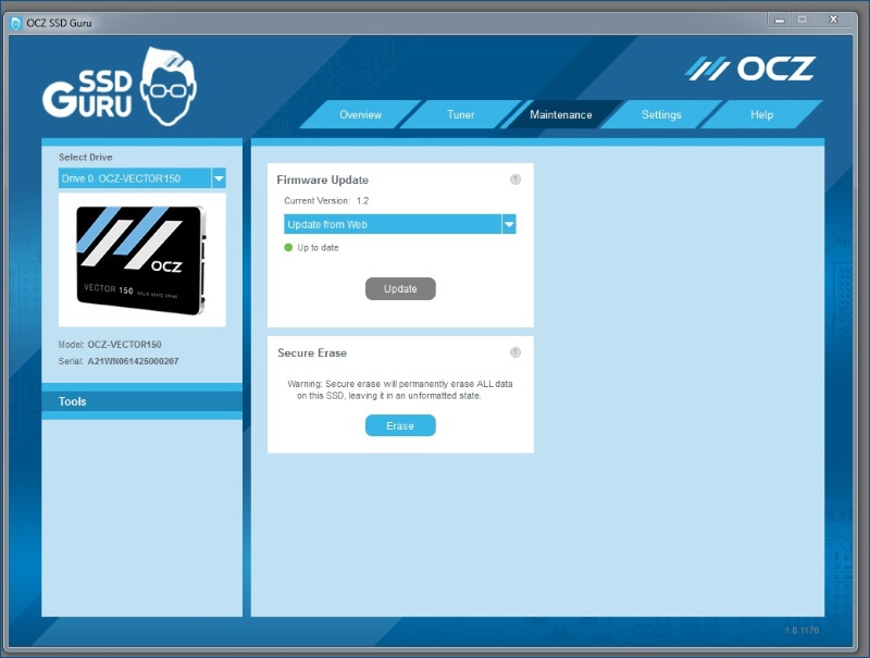 SSD Guru — новая утилита от OCZ для мониторинга и настройки твердотельных накопителей - 9 SSD Guru — новая утилита от OCZ для мониторинга и настройки твердотельных накопителей - 9
