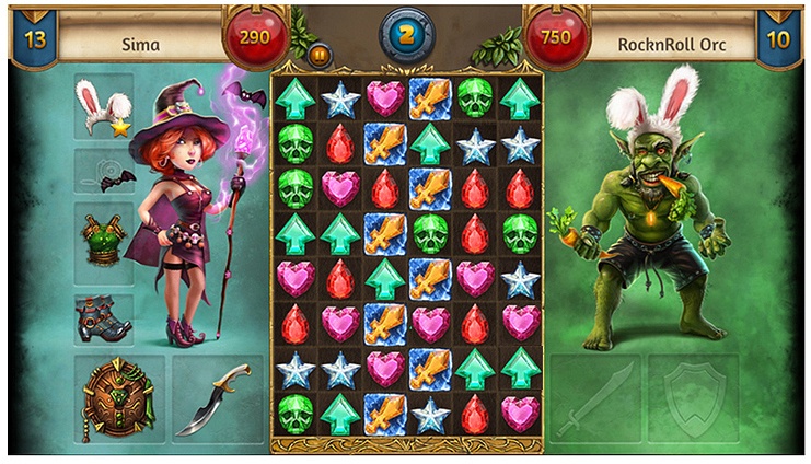 «Собери 3 сердца, 3 черепа и 3 меча одним сдвигом», или как мы делали игру - 1 «Собери 3 сердца, 3 черепа и 3 меча одним сдвигом», или как мы делали игру - 1