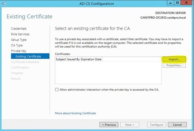 Шаг за шагом: Миграция Active Directory Certificate Service с Windows Server 2003 на Windows Server 2012 R2 - 27