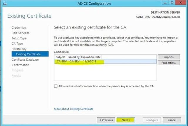 Шаг за шагом: Миграция Active Directory Certificate Service с Windows Server 2003 на Windows Server 2012 R2 - 29