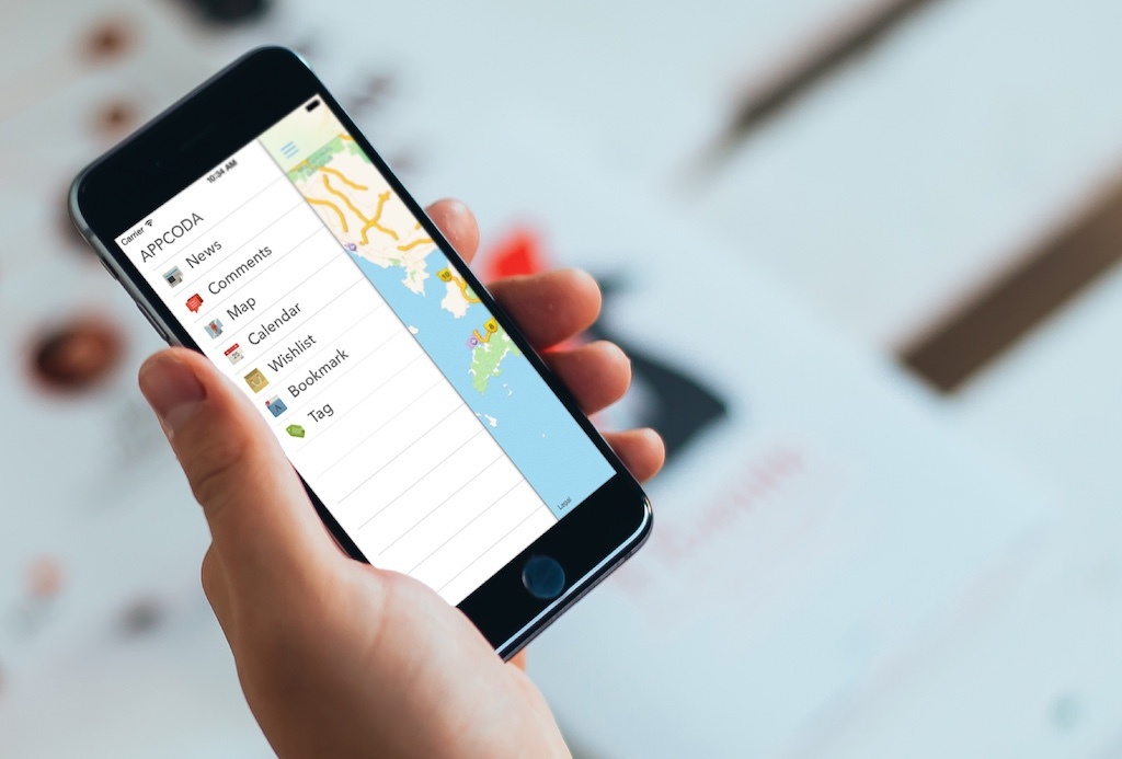 Добавляем панель бокового меню в свое iOS-приложение - 1 Добавляем панель бокового меню в свое iOS-приложение - 1