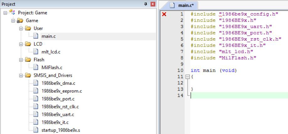 Переходим с STM32 на российский микроконтроллер К1986ВЕ92QI. Настройка проекта в keil и мигание светодиодом - 12