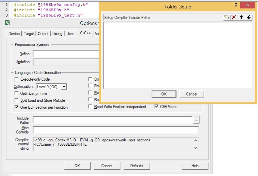 Переходим с STM32 на российский микроконтроллер К1986ВЕ92QI. Настройка проекта в keil и мигание светодиодом - 13