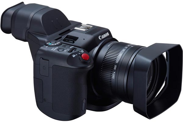 Интересной особенностью конструкции Canon EOS XC10 является вращающаяся рукоятка