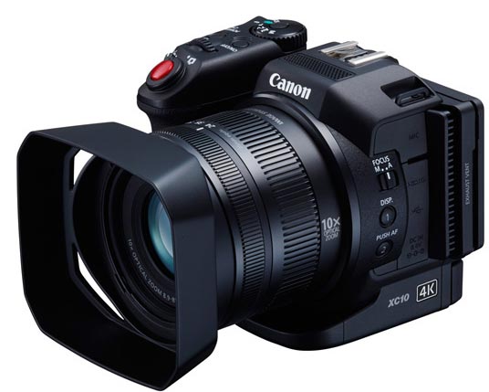 Интересной особенностью конструкции Canon EOS XC10 является вращающаяся рукоятка