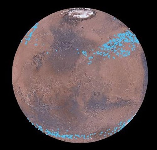 Поверхность Марса может быть покрыта гигантскими ледниками - 1