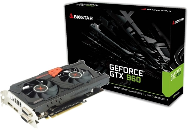 Biostar также выпускает видеокарту на основе GPU GeForce GTX 960 - 1