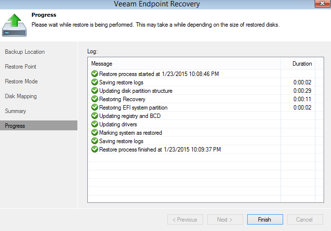 Обзор Veeam Endpoint Backup Free — продукта для бесплатного резервного копирования ноутбуков и компьютеров под управлением Windows - 16