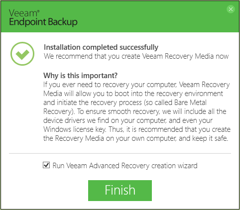 Обзор Veeam Endpoint Backup Free — продукта для бесплатного резервного копирования ноутбуков и компьютеров под управлением Windows - 2