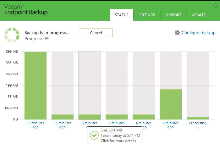 Обзор Veeam Endpoint Backup Free — продукта для бесплатного резервного копирования ноутбуков и компьютеров под управлением Windows - 4