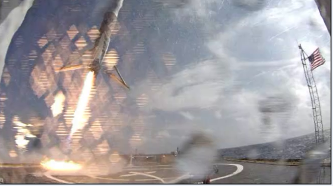 Видео и подробности неудачной посадки Falcon-9R - 2