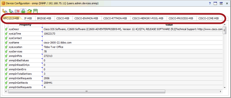 SNMP Assets