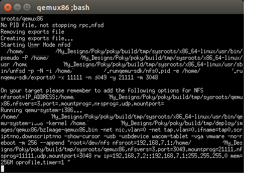 QEMU bash