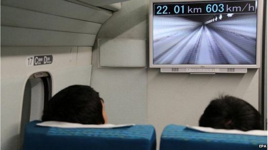 Японский маглев установил очередной скоростной рекорд в 603 км ч - 1