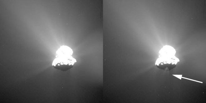 Rosetta зафиксировала выброс вещества Кометы Чурюмова-Герасименко - 2
