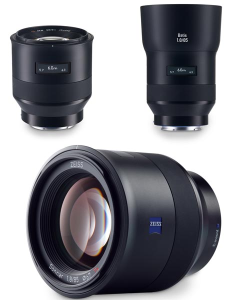 Прием предварительных заказов уже начинается по цене $1300 за Zeiss Batis 2/25 и $1200 за Zeiss Batis 1.8/85