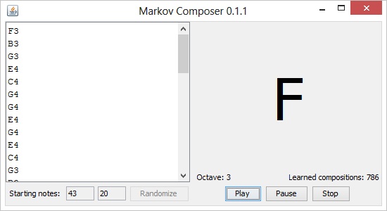 Использование машинного обучения и цепи Маркова в создании музыки - 3 Использование машинного обучения и цепи Маркова в создании музыки - 3