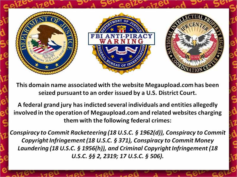 Изъятые правительством США домены Megaupload сейчас залинкованы на malware и рекламу - 1