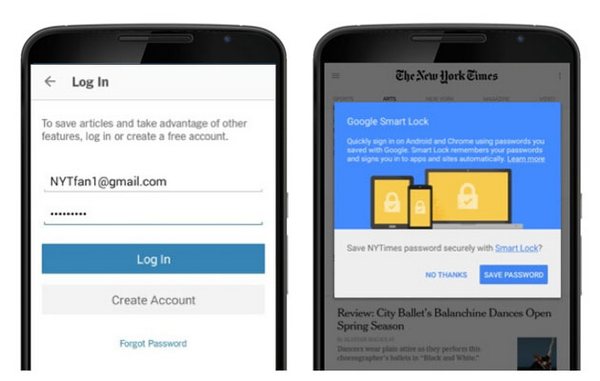 Google Android M Smart Lock for Passwords