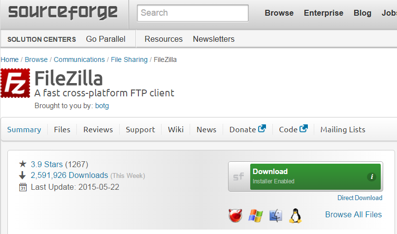 SourceForge опять пытается навязать adware проектам open source - 2
