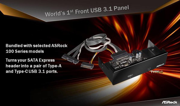 ASRock Front USB 3.1 Panel