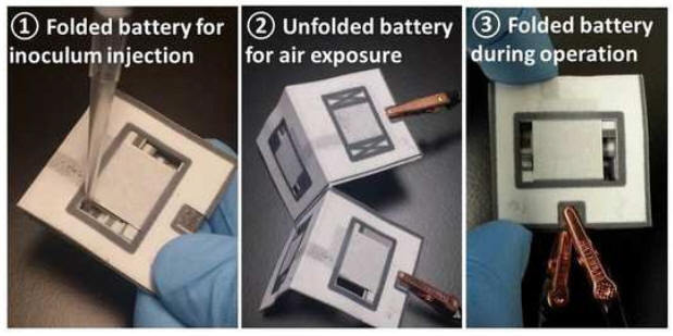 Американский инженер научился печатать на бумаге батарейки, работающие на грязной воде - 2 Американский инженер научился печатать на бумаге батарейки, работающие на грязной воде - 2