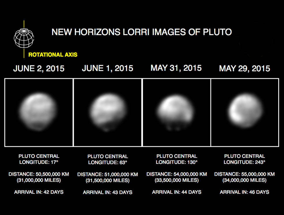 Новые изображения Плутона от станции New Horizons - 1