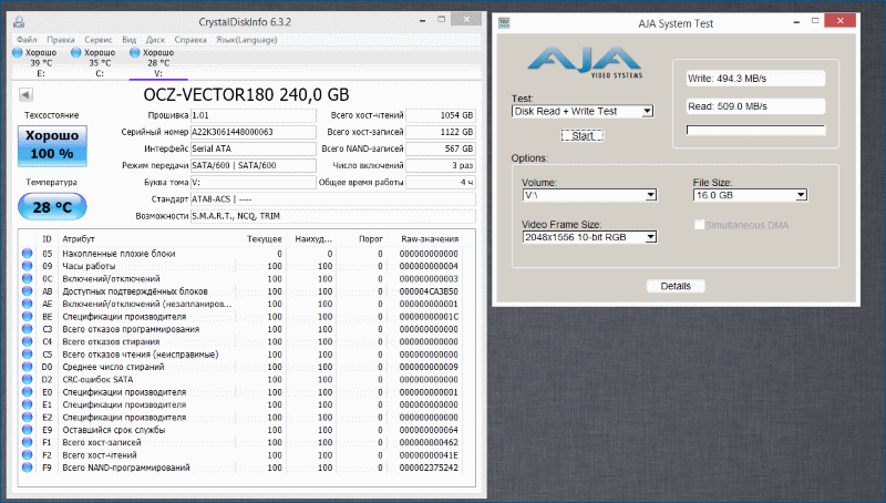 Тестирование твердотельного накопителя OCZ Vector 180 - 13