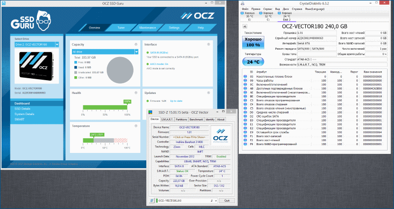 Тестирование твердотельного накопителя OCZ Vector 180 - 6