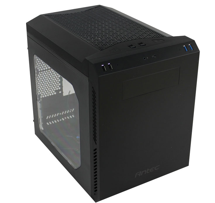 Корпус Antec P50 Window рассчитан на системные платы типоразмера microATX и mini-ITX