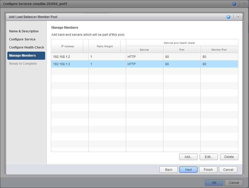 Настройка балансировщика нагрузки в VMware vCloud Director - 11 image