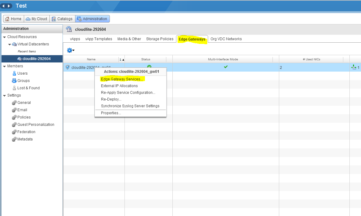 Настройка балансировщика нагрузки в VMware vCloud Director - 5 image