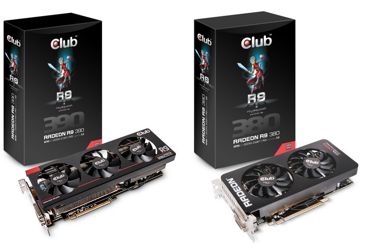 Club3D Radeon R7 300 и Radeon R9 300