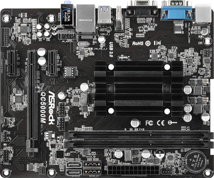 Основой звуковой подсистемы ASRock QC5000M служит  восьмиканальный звуковой кодек Realtek ALC887