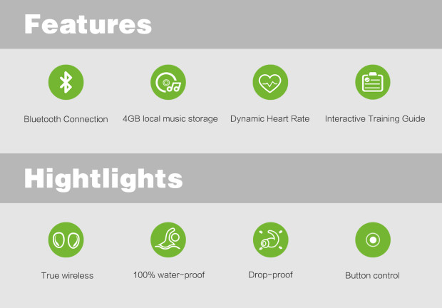 Gogo-S: беспроводные водозащищенные наушники для спортсменов - 2 Gogo-S: беспроводные водозащищенные наушники для спортсменов - 2