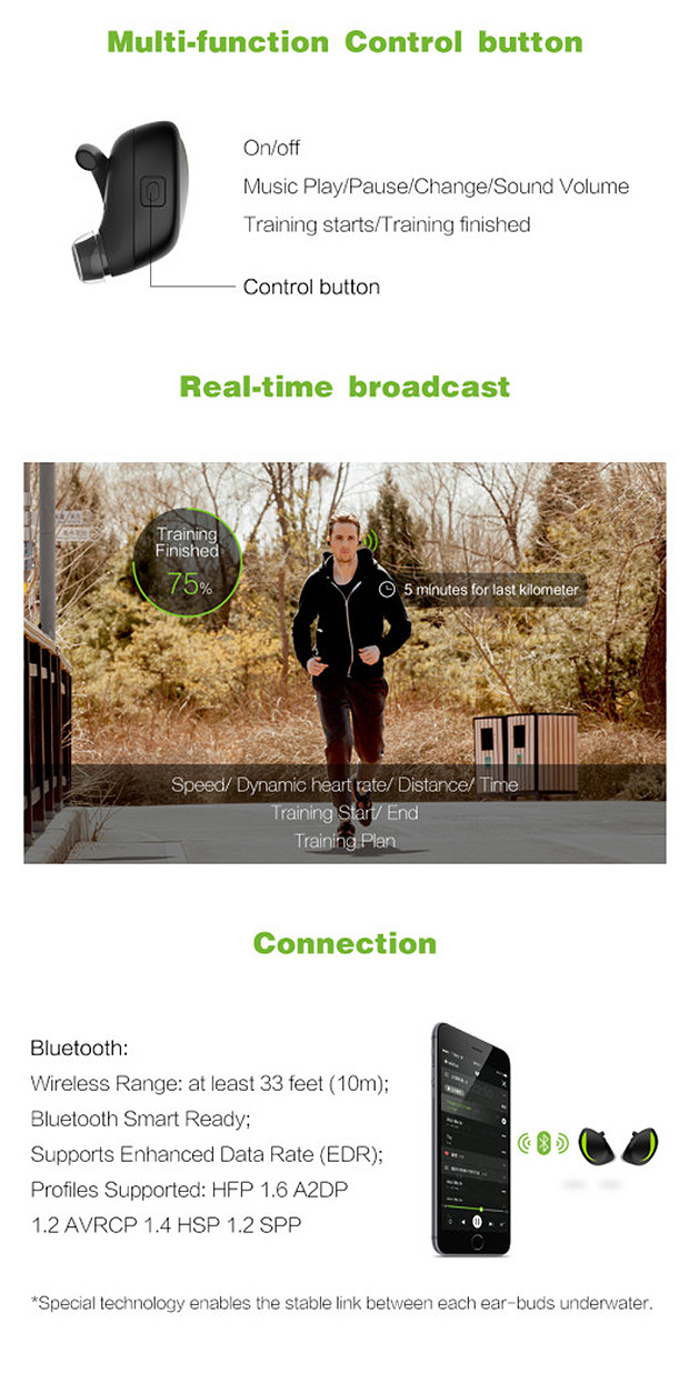 Gogo-S: беспроводные водозащищенные наушники для спортсменов - 5 Gogo-S: беспроводные водозащищенные наушники для спортсменов - 5