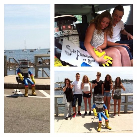 Вандалы уничтожили робота-автостопщика - 2 1