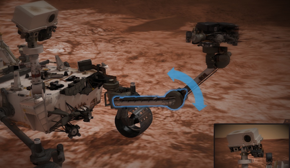 Интернет в 3D: управляем марсоходом Curiosity на сайте NASA - 3