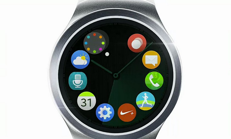 Часы Samsung Gear S2 выглядят достаточно необычно для компании