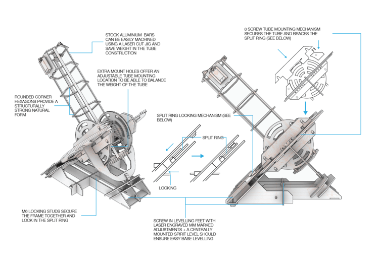 Модель телескопа для распечатки на 3D-принтере - 3 Модель телескопа для распечатки на 3D-принтере - 3