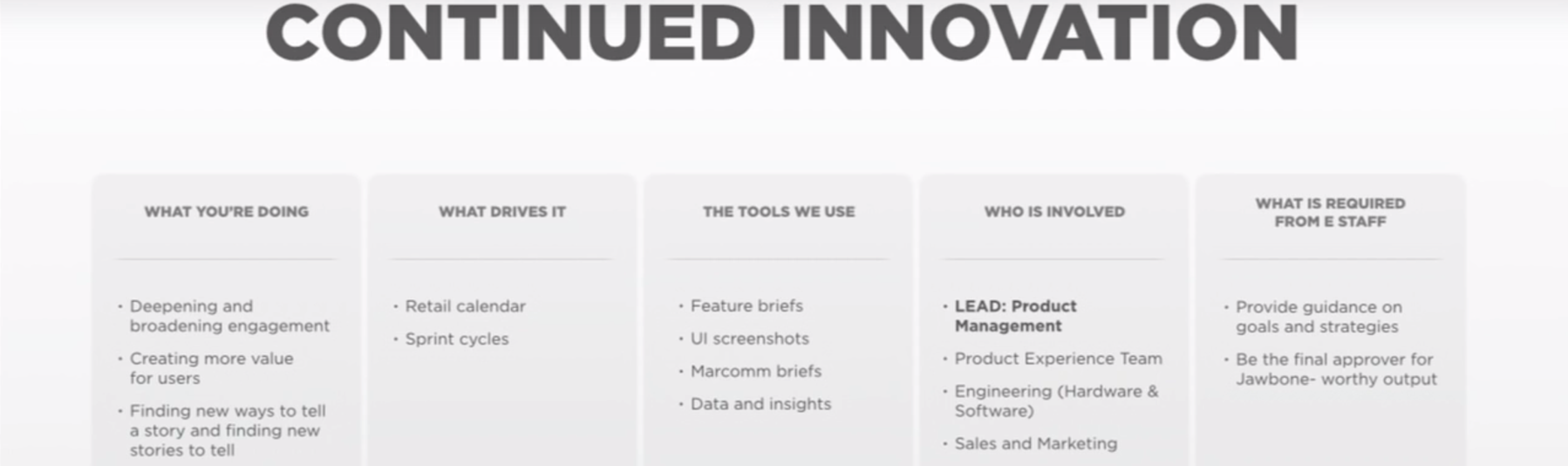 Хосейн Рахман: Как в Jawbone проектируют hardware-продукты - 16 Хосейн Рахман: Как в Jawbone проектируют hardware-продукты - 16