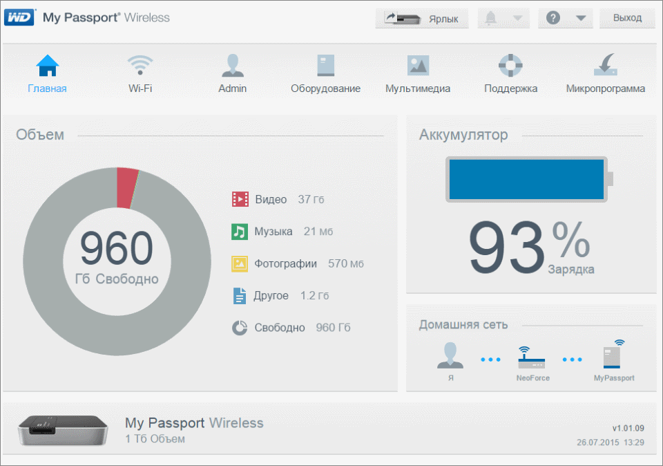 Тестирование беспроводного жесткого диска Western Digital My Passport Wireless 1 Tb - 14