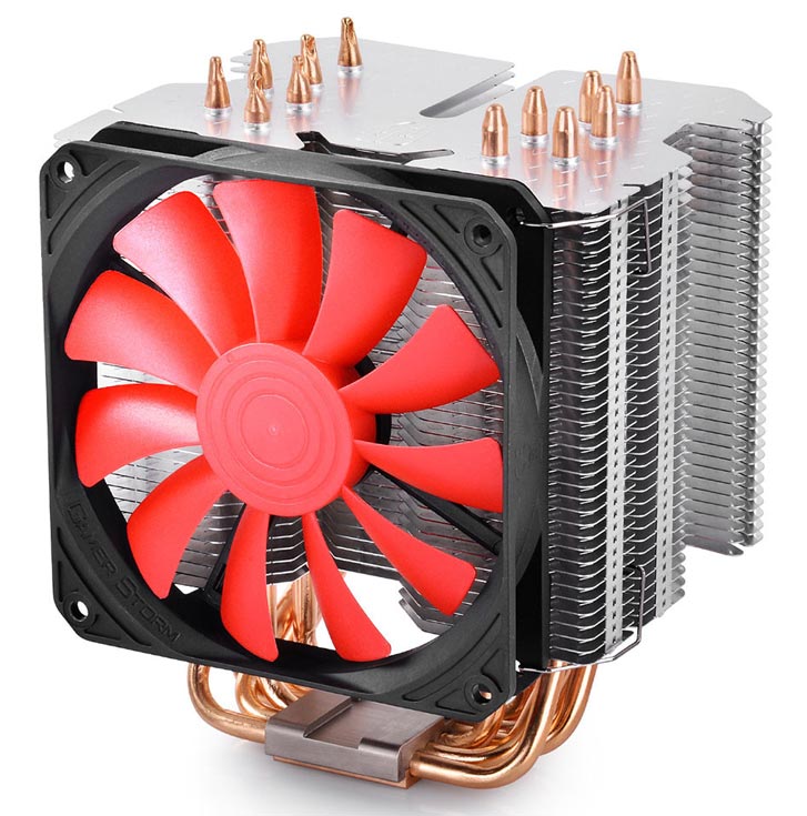 Конструкция DeepCool GamerStorm Lucifer K2 включает медное теплоотводящее основание