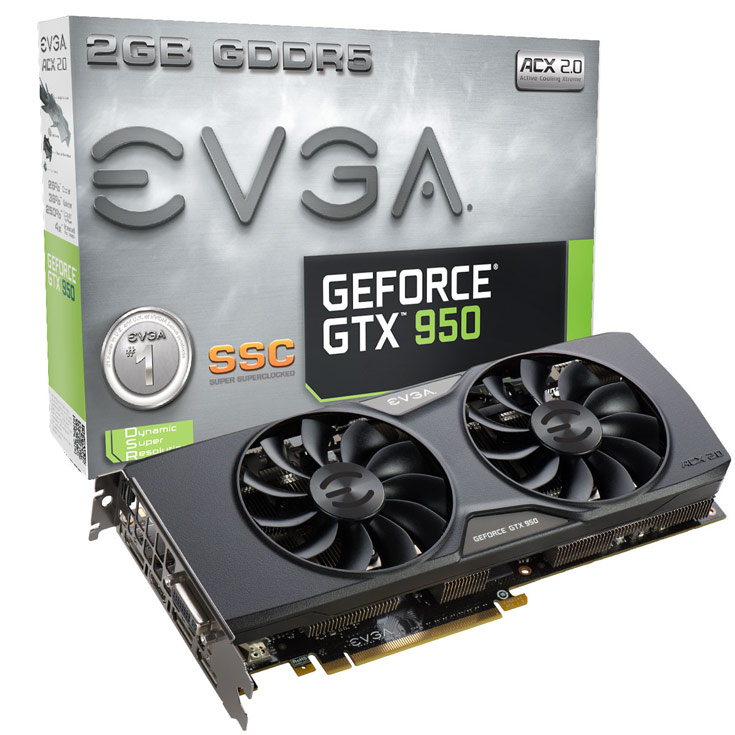 EVGA GeForce GTX 950 SSC (02G-P4-2957)
