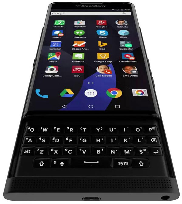 Смартфон BlackBerry с ОС Android и выдвижной клавиатурой стал героем видеоролика